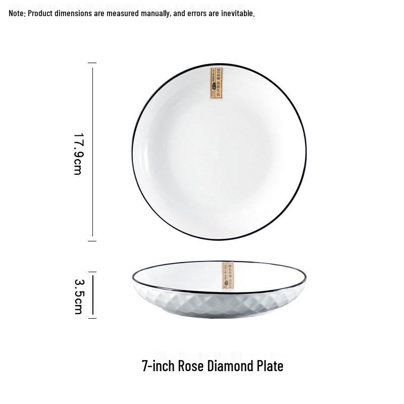 2025 Светлая Роскошь Керамический Набор из 10 Предметов: Миски и Палочки – Современная Посуда для Дома и Подарки на Новоселье
