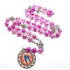 Retro Rosary Beads Chains Multi-color Mary Necklace Fashion Prayer Pendant  Women Girls