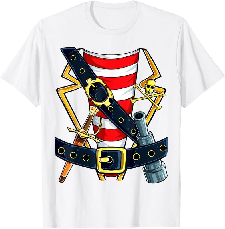 Pirate Buccaneer Costume Funny Halloween Novelty Unisex T-Shirt