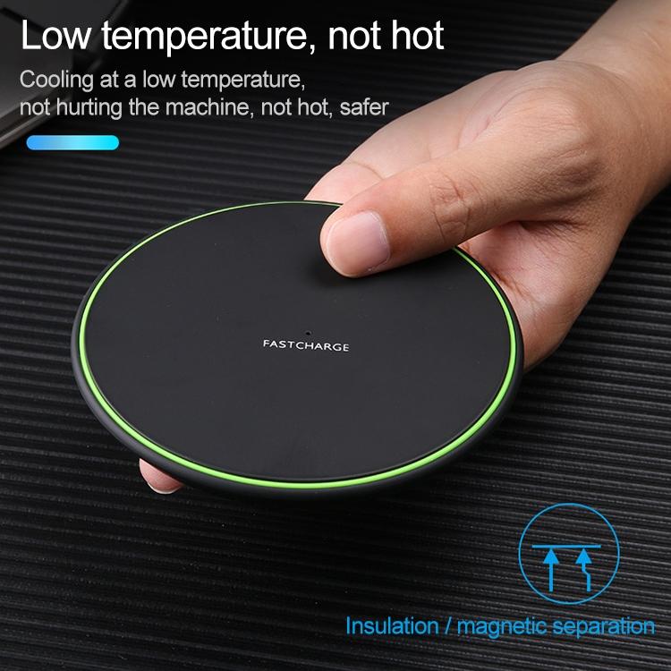 KD-1 Ультратонкое беспроводное зарядное устройство с быстрой зарядкой мощностью 10 Вт для телефонов Android и iPhone