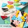 5/10pcs Triangle Clip Office Stationery Book Holder Paper Acrylic Pp Folder Storage Materials Bills Folder Desk Organizers