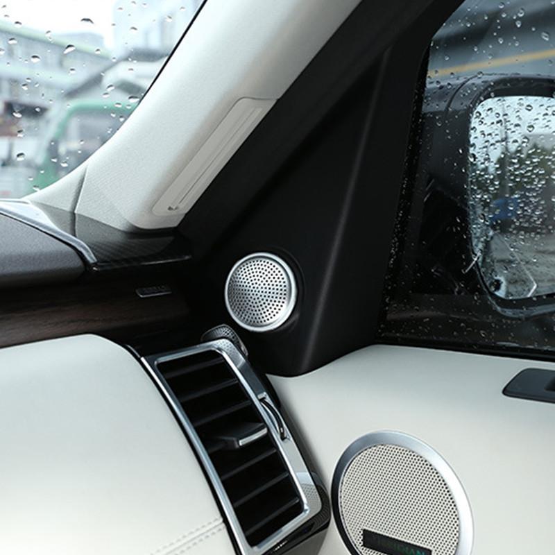 Накладка на автомобильный динамик из алюминиевого сплава, подходит для Land Rover Discovery 5 LR5 L462 2017-2018, автоматический интерьер