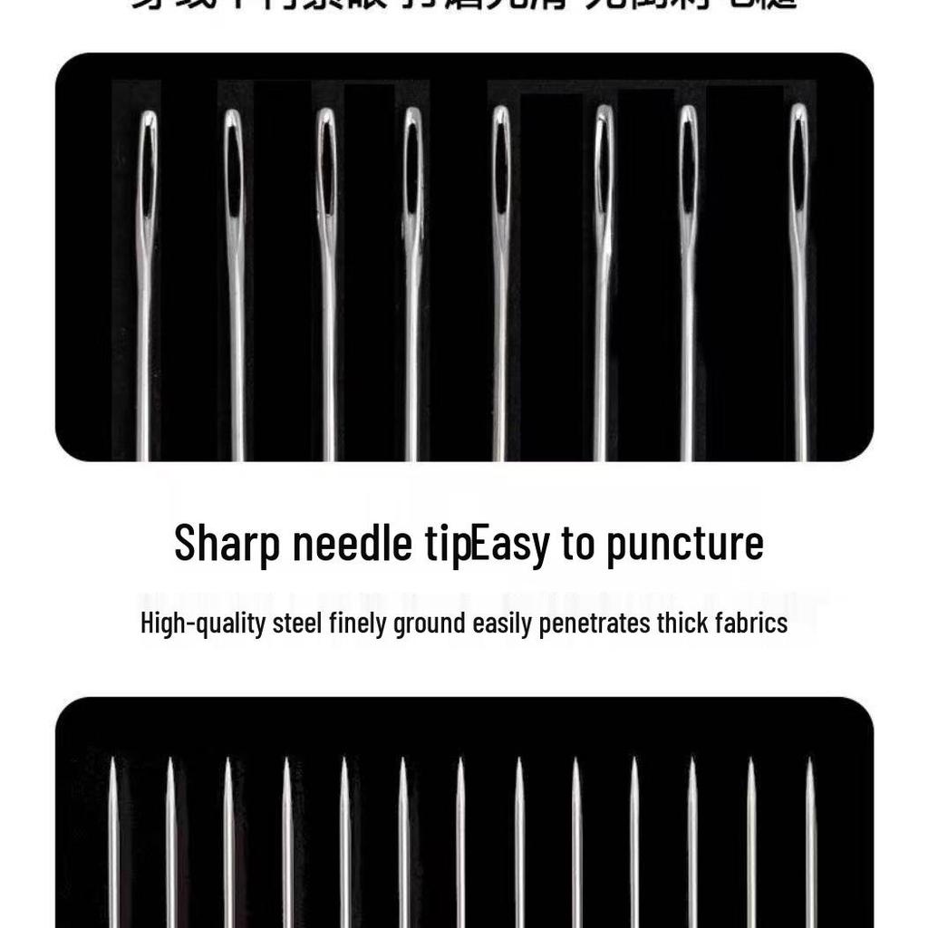 Швейный набор из 39 предметов: Иглы с большим ушком, Распарыватель швов, Наперсток, Вдеватель ниток