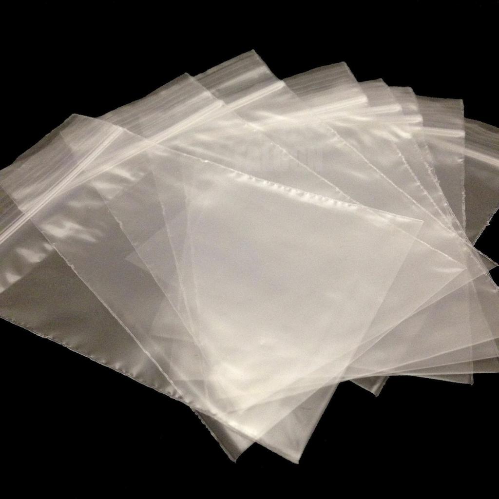 100 Plastic Bag Baggies Baggy Bags Clear Grip Mini