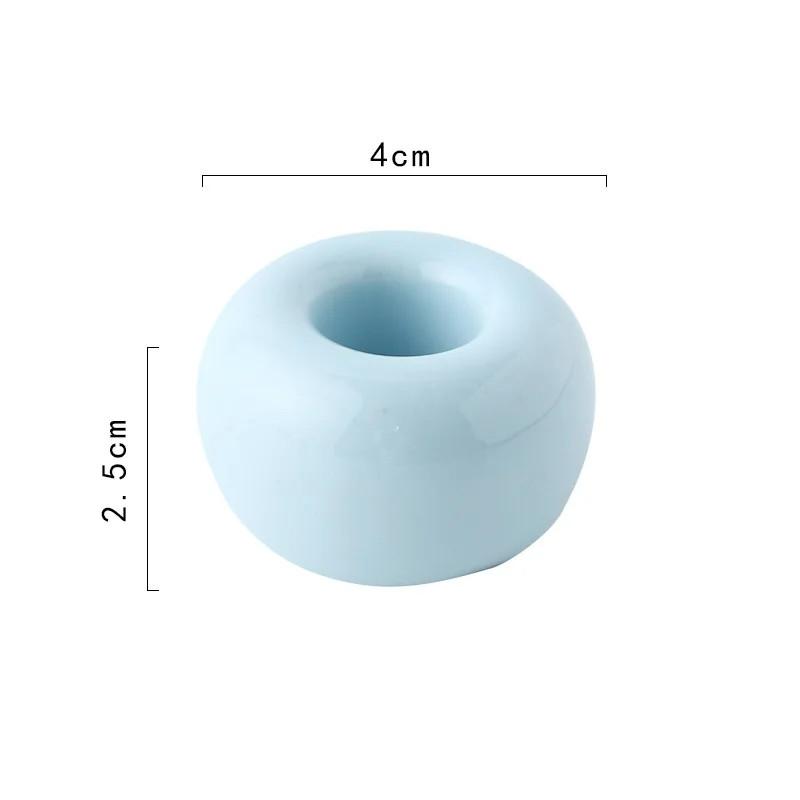 Креативный керамический держатель для зубных щеток для ванной комнаты, портативный мини-макарон, цветная подставка для кистей, полка, базовая рама, стеллаж для хранения инструментов для ванной комнаты