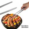16/20/25/30cm Toothed Tweezers Stainless Steel Long Food Tongs Barbecue BBQ Tool