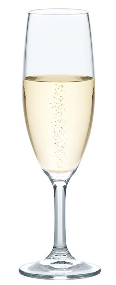 Toyo Sasaki Glass Champagne Glass Collection, 165ml Champagne Flute with Foaming Function, Set of 3, Made In Japan, Dishwasher Safe, 32854HS-L001