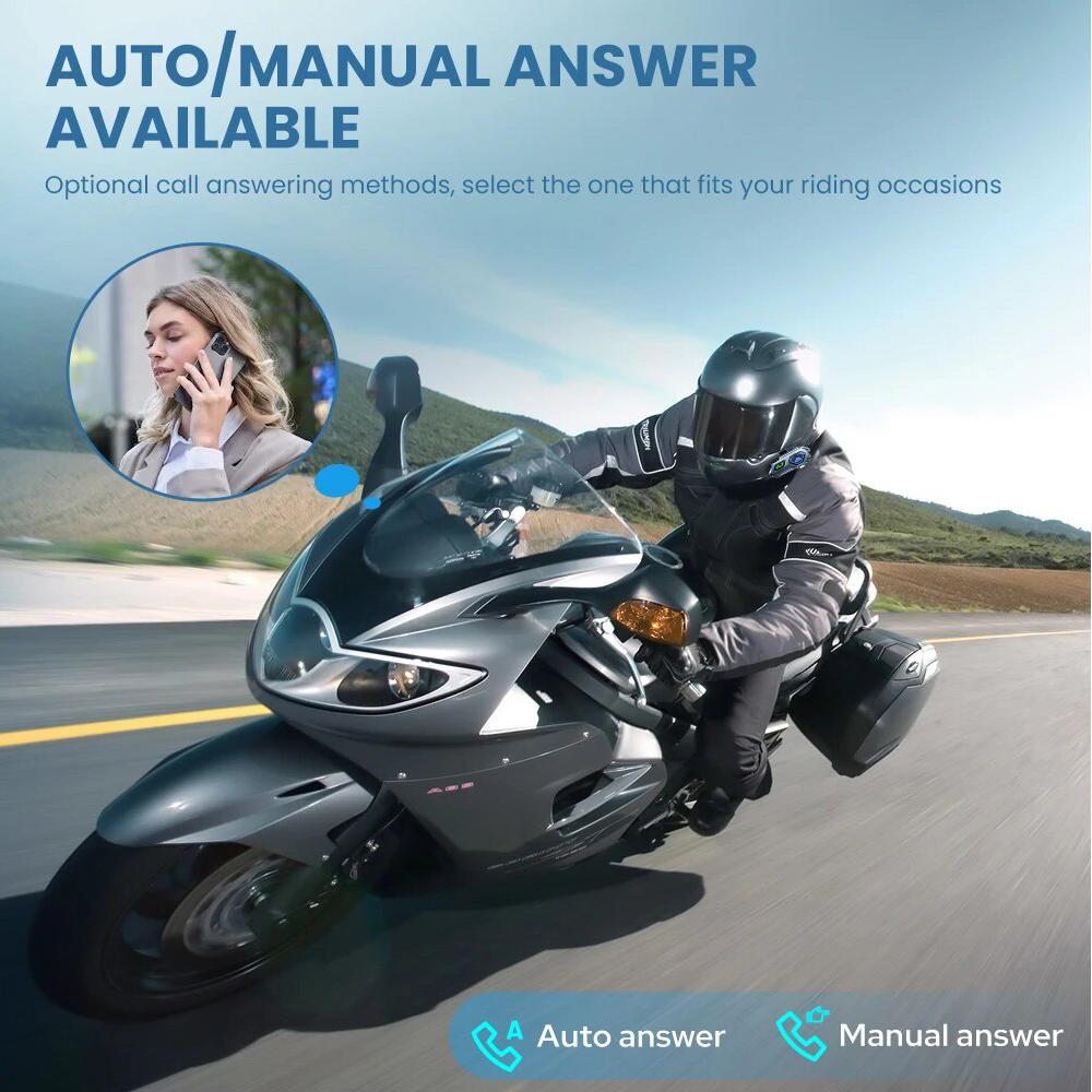 1/2x музыкальный домофон Bluetooth 5,3 мотоциклетный шлем гарнитура для внутренней связи водостойкая 300 м Intercomunicador динамик наушники
