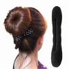 Women Sponge Hair Styling Donut Bun Curler Maker Black Hair Clip Ring Girls Braider Magic Foam Donut Twist DIY Tool Accessories