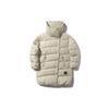 Li Ning Sports Fashion Series Lapel Mid-Length Down Jacket Winter Women Outerwear Cloud-Rain-Gray AYMP074-1