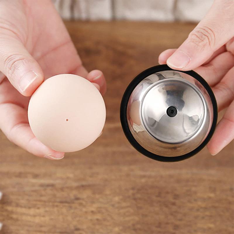 Дырокол для яиц из нержавеющей стали с пластиковым основанием, ручной дырокол для вареных яиц, кухонный гаджет, дырокол для яиц с защитой от взрыва