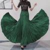 Women Maxi Skirt Elastic High Waist Super Large Pendulum Design Long Skirt Pleated Dance Skirt Party Wear