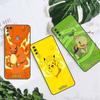Чехол для Samsung Galaxy A50 A70 A30 A20s A20e A10 A40 A10s A10e M52 M51 M30s M13 5G Черный Чехол для Телефона Покемон Пикачу