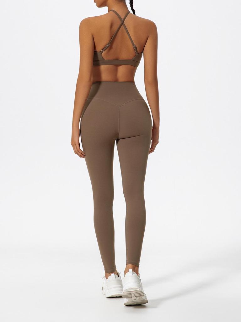 Женский спортивный бюстгальтер для йоги с перекрестной спинкой, быстросохнущий, дышащий