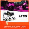 4 Pods LED Rock Lights For ATV UTV SUV Off Road Car Truck Underglow Multicolor Neon LED Light Kit Red Green Blue White Pink