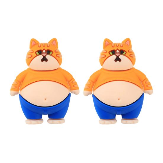 2Pcs Anti-Collision Sticker for Cars And Homes Soft Silicone Buffering Tool for Doors Walls Corners Cushions Bumps And Noise Cute Squeezable Doll