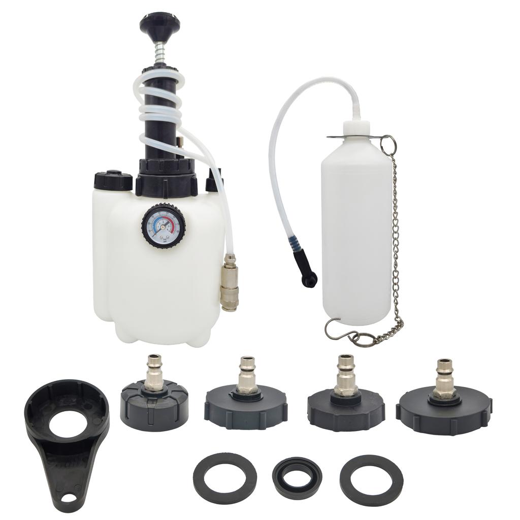 3L Manual Brake Oil Bleeder Voltage Display Car Manual Brake Bleeder Fluid Oil Changer Clutch Bleeding System for Car Motorcycle