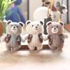 Cute Cute Little Bear Pendant Plush Toy Doll Vest Bear Bag Hanging Keychain Rag Doll Doll