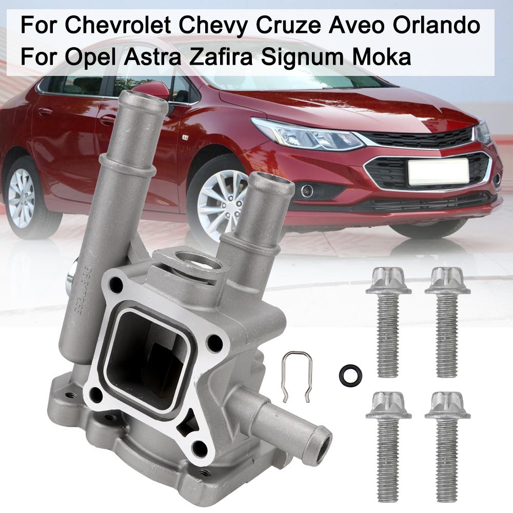 Алюминиевый корпус термостата 96817255 для Chevrolet Chevy Cruze Aveo Orlando, крышка корпуса термостата для Opel Astra Zafira Signum Moka