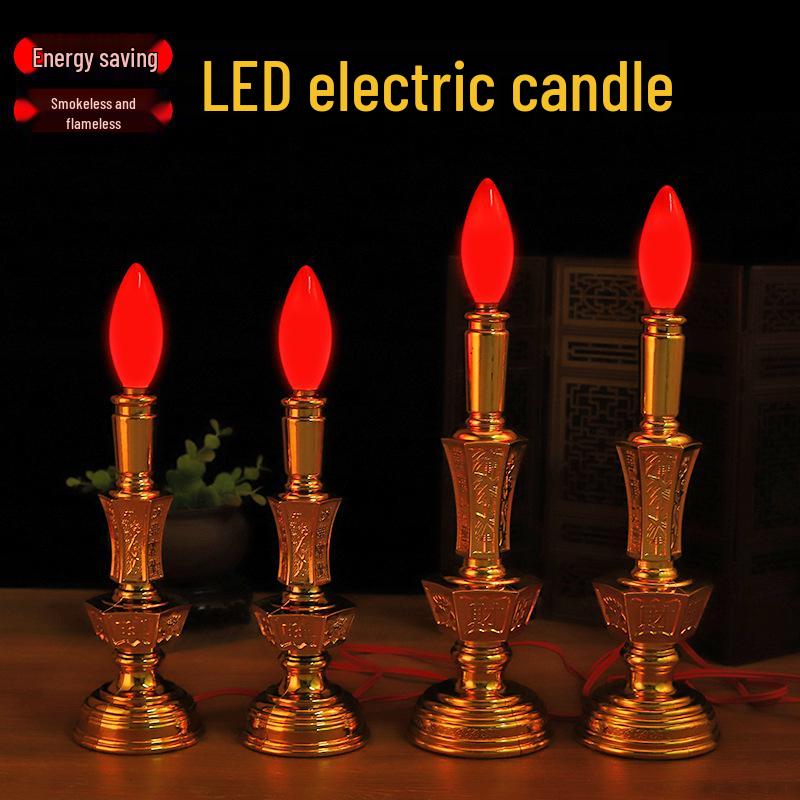 Светодиодный подсвечник двойного назначения, алтарная лампа для Бога Богатства