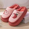 Fashion Cotton Slippers for Women Winter New Style Indoor Living Warm Home Woolen Slippers for Men Autumn and Winter Pantuflas Mujer