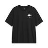 Li Ning X Og_Slick Collaboration Skateboard Series Back Letter Graphic Print Sweat-Absorbing Loose Short Sleeve T-Shirt Unisex Tops Black AHST483-2