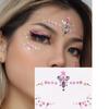Водостойкие наклейки с драгоценными камнями для лица, профессиональные драгоценные камни для глаз, наклейки для макияжа, хрустальные татуировки для лица, Хэллоуин