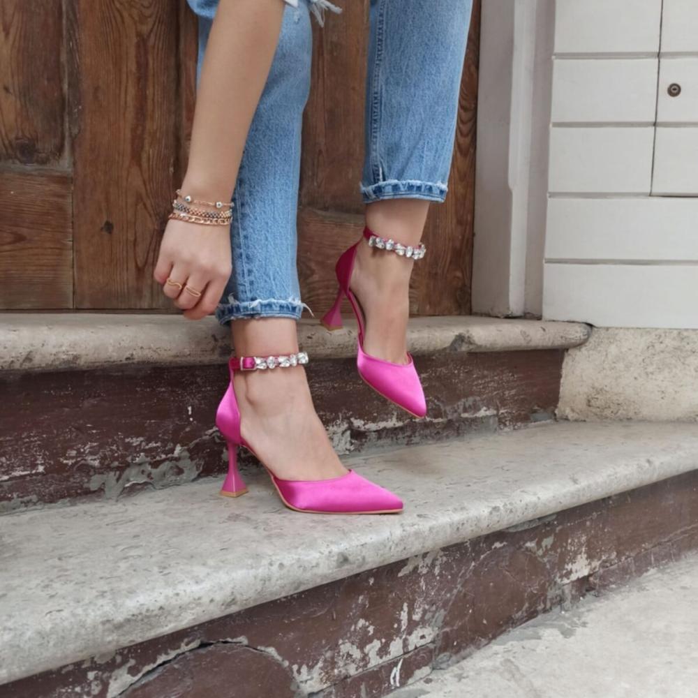 Женская мода зеленый атлас лодыжки камень 9 см шампань каблук с манжетами на каблуке обувь