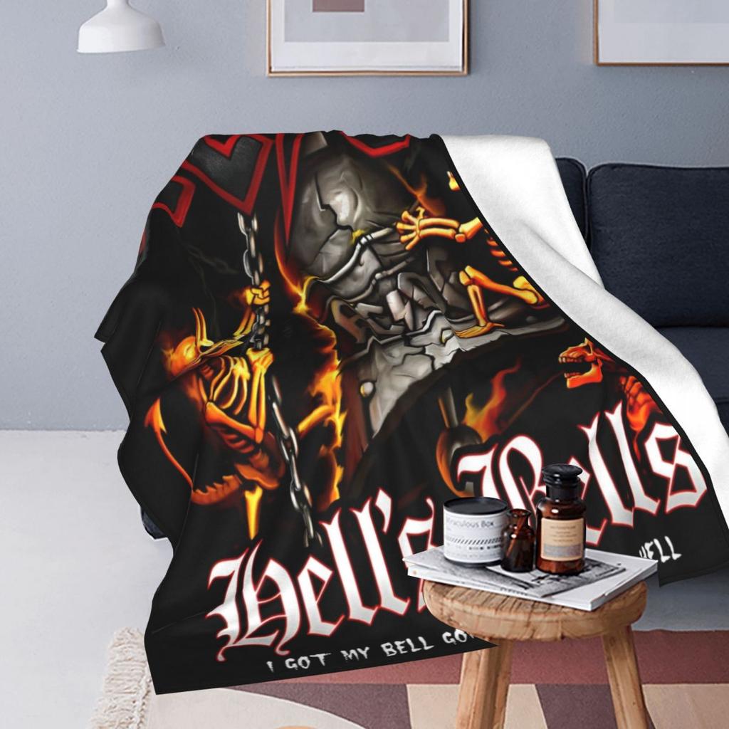 AC DC Music Band Пледы бархатный текстильный декор портативные супер теплые пледы для постельного белья офисный ковер часть