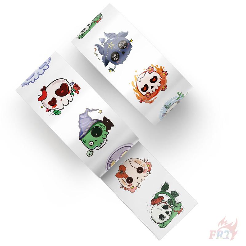 500 шт./рулон Наклейки для поощрения детей Groovy Skull - DIY Скрапбуки Альбом Декор Герметизирующая этикетка Наклейки