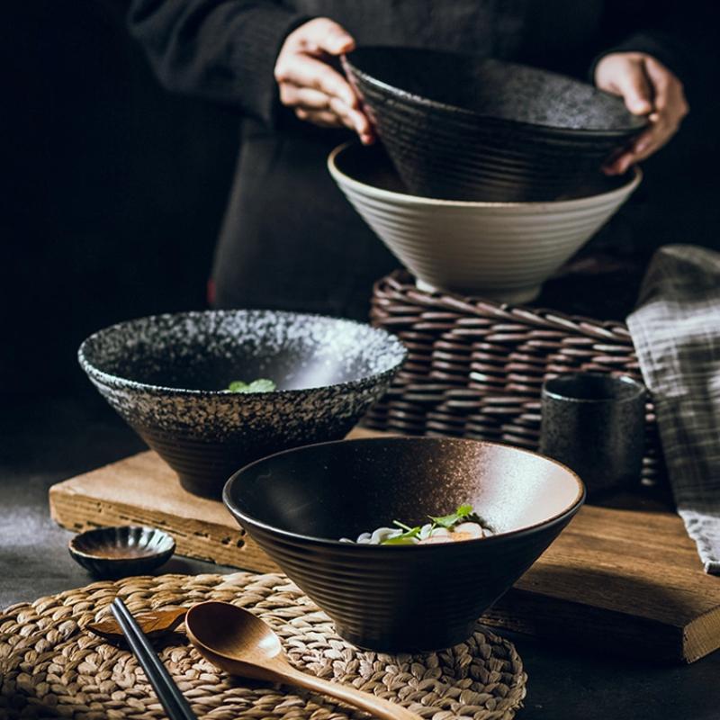 Японская керамическая миска для рамена – Креативная суповая миска для дома или ресторана