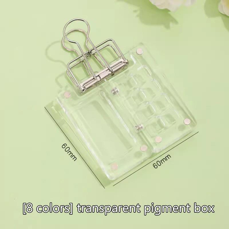 1Pc 8/15 Grids Watercolor Palette Portable Acrylic Mini Paint Box Travel Painting Watercolor Paint Tray Art Supplies