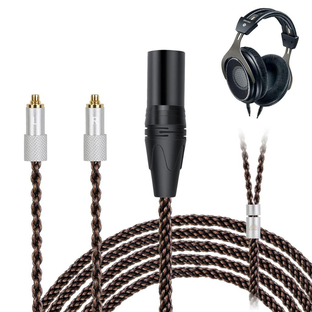 Okcsc ZT8 Recable SRH1840 Headphone Cable Replacement Cable for 8 Core OFC Gold Plated For Shure Compatible with SRH1840 Length 4Pin XR