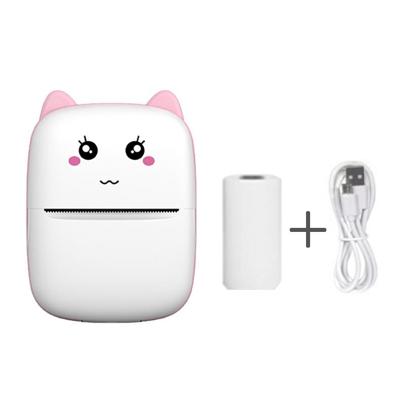 Портативный термопринтер MINI с беспроводной связью BT 203dpi Фотоэтикетка Памятка Печать неправильных вопросов с USB-кабелем Imprimante Портативный
