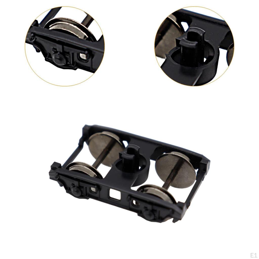 2 шт. HO масштаб 1:87 Модель поезда Тележки Железнодорожный макет Диорама Аксессуары для вечеринок