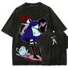 Alice Madness Returns Выстиранная Футболка Унисекс Одежда с Индивидуальностью Оверсайз Подходит для Всех Сезонов Для Пар Классическая Высокое Качество