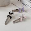 1pc Sweet-Cool Style Girl Metal Bowknot Hair Clip with High-End Feeling for Bangs, Side Clip,pin, Hair Accessory