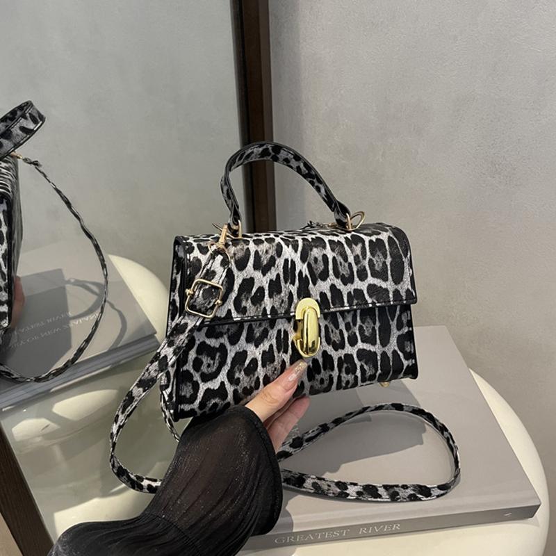 Винтажные сумки через плечо с леопардовым принтом Маленькие crossbody сумки из ПУ кожи для женщин Фирменные сумки