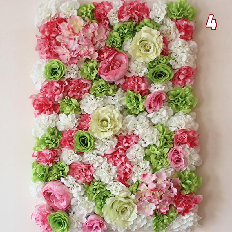 40x60 см романтическая шелковая роза цветок настенное украшение искусственные цветы для дома вечеринка свадьба фон декор цветочная панель