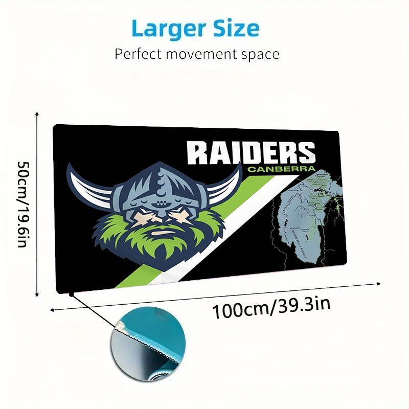 Canberra Raiders Color Mouse Pad Large Gaming Table Cushion Non-slip Laptop Tablet Big Mousepad XXL Mat Mini PC Playmat With Lock edge