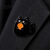 Alloy Backpack Accessory Cartoon Cat Brooch Pin, Mini Enamel Badge Pin Animal Shape Clothing Jewelry for Women Men Durable Metal