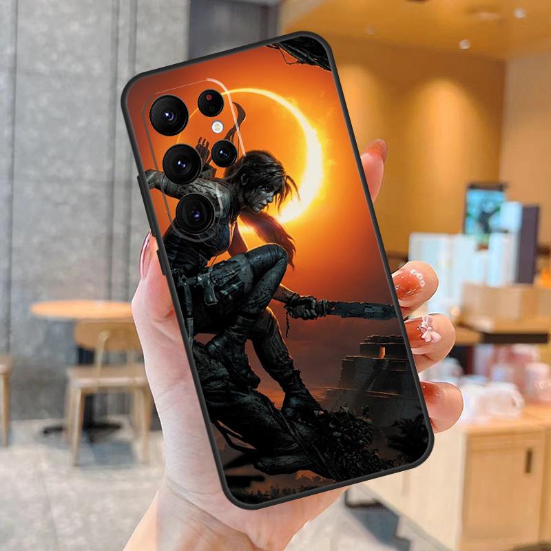 Чехол для телефона Lara Croft Tomb Raider для Samsung Galaxy S25 S24 S23 S22 S21 S20 Ultra S9 S10 Plus S25 FE Задняя крышка