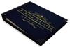 Darling Souvenir Blue Floral & Geometry Hardback Cover Printed Anthracite Anthracite Anthracite Decal Wedding Guestbook Scrapbook-7 x 9