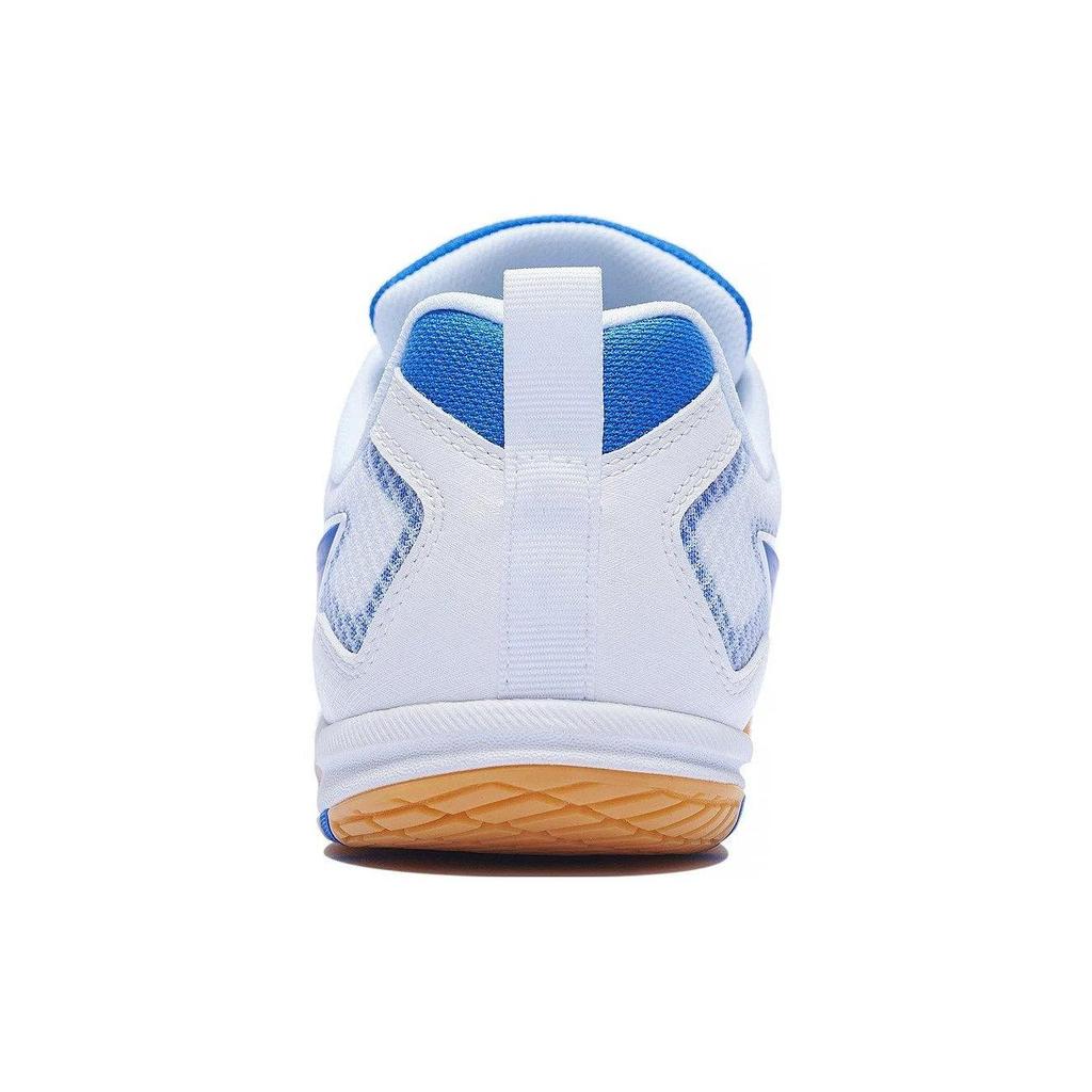 Мужские низкие дышащие кроссовки для настольного тенниса Li Ning, износостойкие, нескользящие, белые с синим, APPT009-1