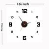 8 Inch Fashion Large Digital Wall Mounted Clock Silent and Accurate Wall Clock Suitable for Study Bedroom Living Room