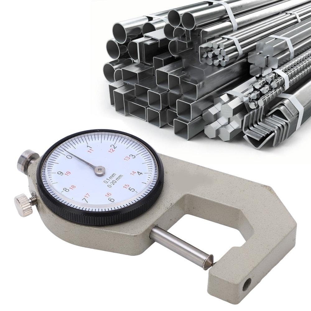 Pointer Display Thickness Micrometer 0-20mm Range Portable Thickness Meter For Fabrics