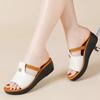 Women's Slippers Summer Thick Soled Sloping Heels Fashionable and Versatile Bow Sandals Women's Sandals