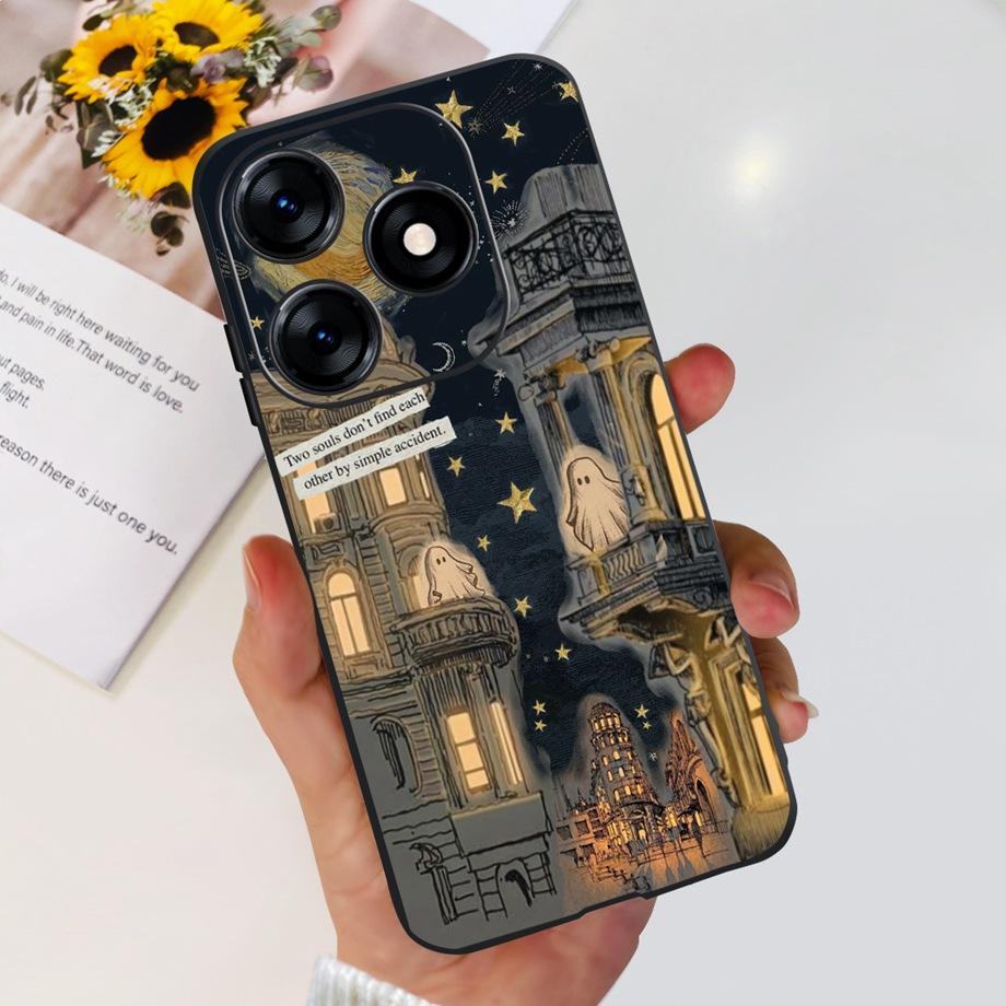 Чехол для телефона Tecno Spark 10 10c 10 Pro Spark10 KI5k KI5m KI5q KI7 Задняя крышка Мягкий прозрачный ТПУ Тонкий Funda Дракон Астронавт