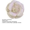 Scarf Button Camellia Shape Alloy Brooch with Glossy Glaze Sweaters Collars Hats Bags Coats Scarves Badge Outfit