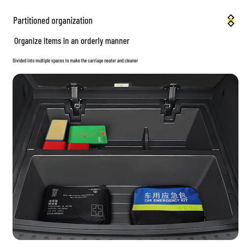 Этот модифицированный отсек для хранения в багажнике подходит для моделей BMW X1, X2, X3, X5, X6 и X7, идеально подходит для организации вашего груза.